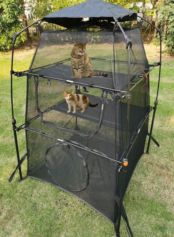 Hi Suyi Portable Pop Up Pet Cat Tents Enclosures for Outside Patio - Image 4